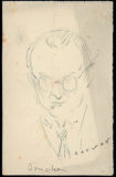 Portrait au crayon papier de Jean Boucher réalisé par Ranson