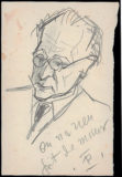 Portrait de Jean Boucher au crayon papier