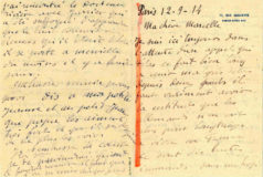 Correspondance à sa femme (12-9-1914)