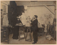 Photographie du couple Boucher dans l’atelier