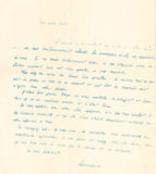 Lettre de Jean-Julien Lemordant adressée à Jean Boucher lors du décès de sa mère
